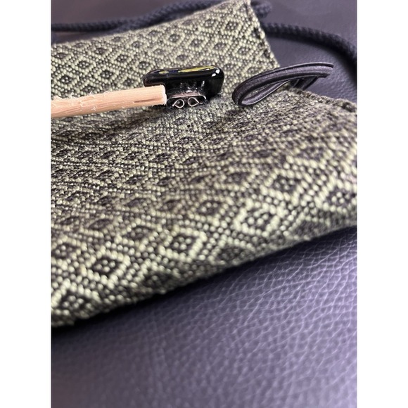 Lynn Langhoff Designer Weaver Woven Crossbody Mini Bag Purse Artisan Art-to-Wear - Picture 7 of 12
